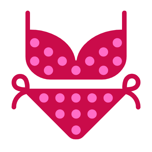 Microsoft design of the bikini emoji verson:Windows-11-23H2