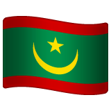 Whatsapp design of the flag: Mauritania emoji verson:2.23.2.72