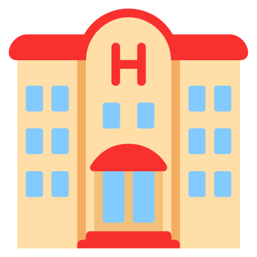 Microsoft design of the hotel emoji verson:Windows-11-22H2