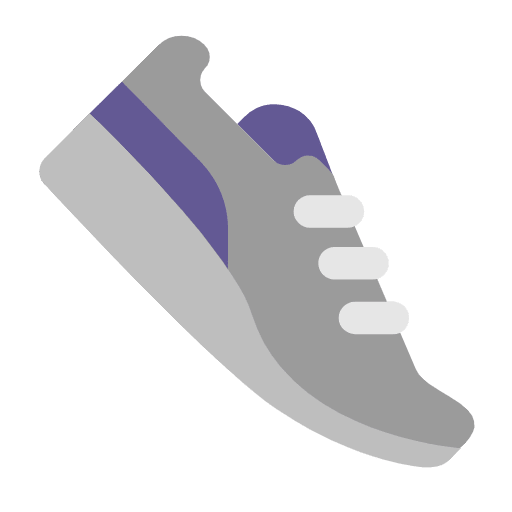 Microsoft design of the running shoe emoji verson:Windows-11-23H2