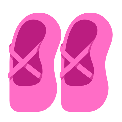 Microsoft design of the ballet shoes emoji verson:Windows-11-23H2