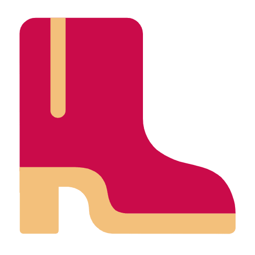 Microsoft design of the woman’s boot emoji verson:Windows-11-23H2