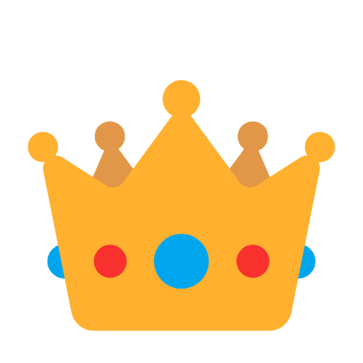 Microsoft design of the crown emoji verson:Windows-11-23H2