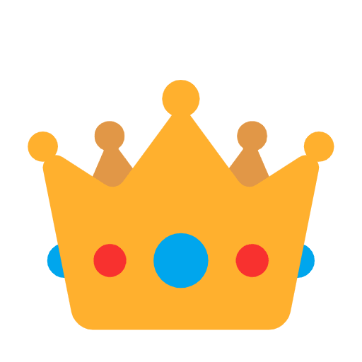 Microsoft design of the crown emoji verson:Windows-11-23H2