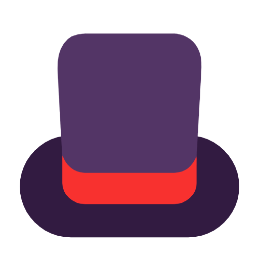 Microsoft design of the top hat emoji verson:Windows-11-23H2