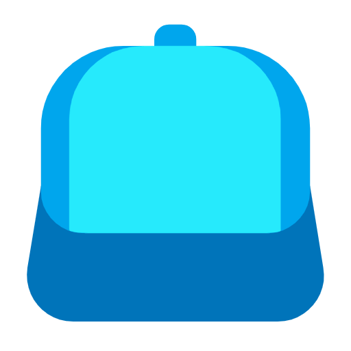 Microsoft design of the billed cap emoji verson:Windows-11-23H2