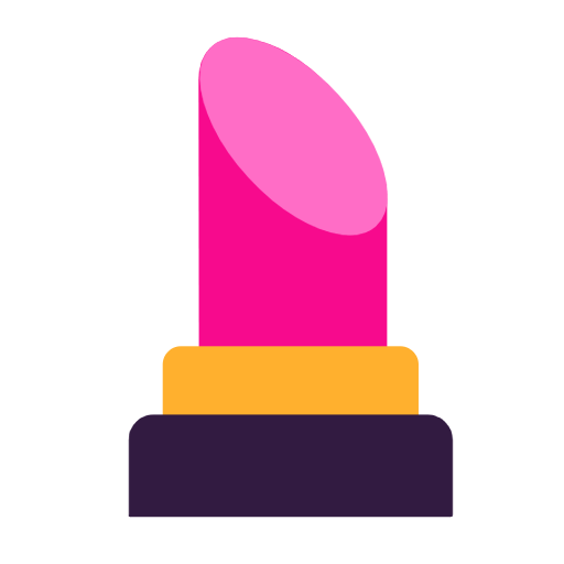 Microsoft design of the lipstick emoji verson:Windows-11-23H2