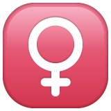 Whatsapp design of the female sign emoji verson:2.23.2.72