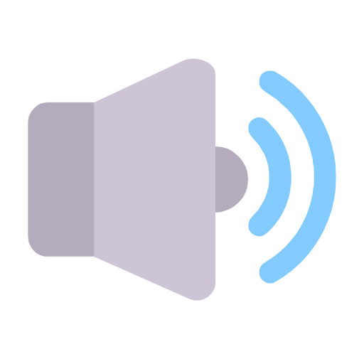 Microsoft design of the speaker high volume emoji verson:Windows-11-23H2