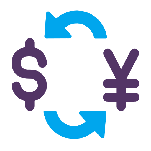 Microsoft design of the currency exchange emoji verson:Windows-11-23H2