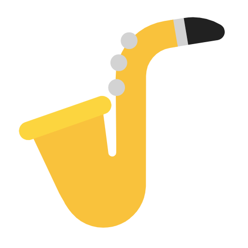 Microsoft design of the saxophone emoji verson:Windows-11-23H2