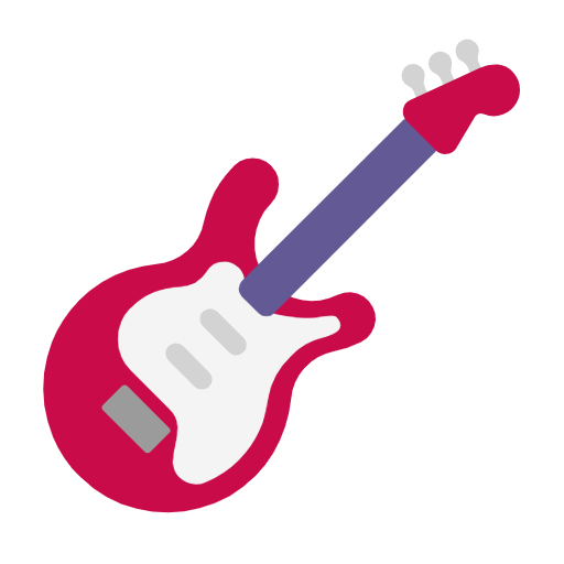 Microsoft design of the guitar emoji verson:Windows-11-23H2