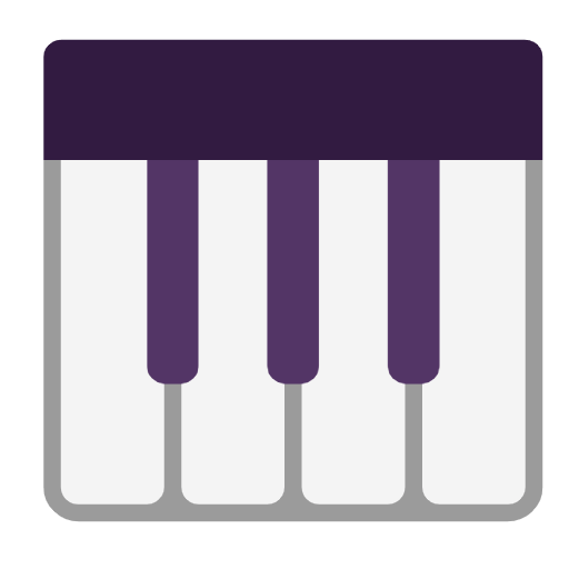 Microsoft design of the musical keyboard emoji verson:Windows-11-23H2