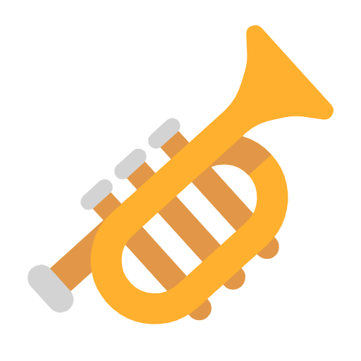 Microsoft design of the trumpet emoji verson:Windows-11-23H2