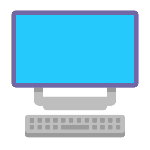 Microsoft design of the desktop computer emoji verson:Windows-11-23H2