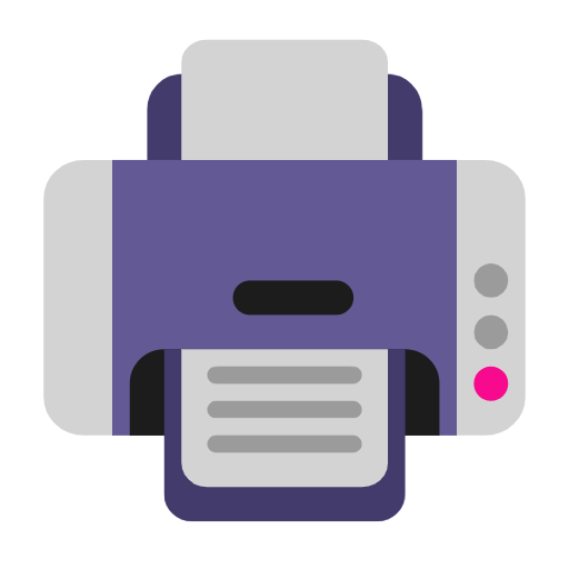 Microsoft design of the printer emoji verson:Windows-11-23H2