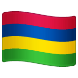 Whatsapp design of the flag: Mauritius emoji verson:2.23.2.72