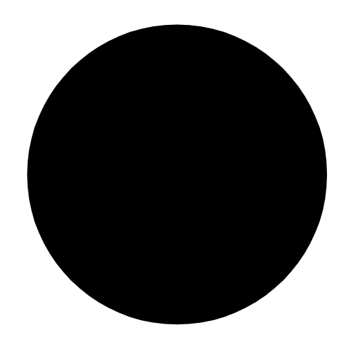 Microsoft design of the black circle emoji verson:Windows-11-23H2