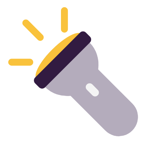 Microsoft design of the flashlight emoji verson:Windows-11-23H2