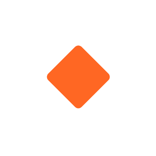 Microsoft design of the small orange diamond emoji verson:Windows-11-23H2