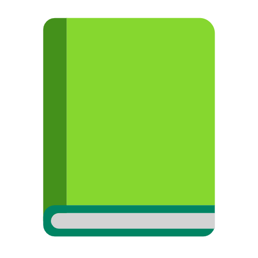 Microsoft design of the green book emoji verson:Windows-11-23H2