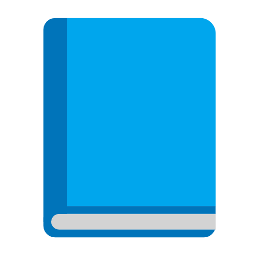 Microsoft design of the blue book emoji verson:Windows-11-23H2