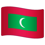 Whatsapp design of the flag: Maldives emoji verson:2.23.2.72