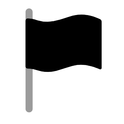 Microsoft design of the black flag emoji verson:Windows-11-23H2