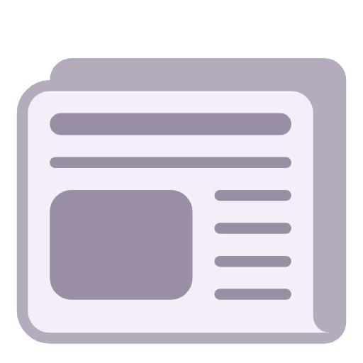Microsoft design of the newspaper emoji verson:Windows-11-23H2