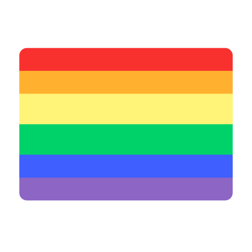 Microsoft design of the rainbow flag emoji verson:Windows-11-23H2