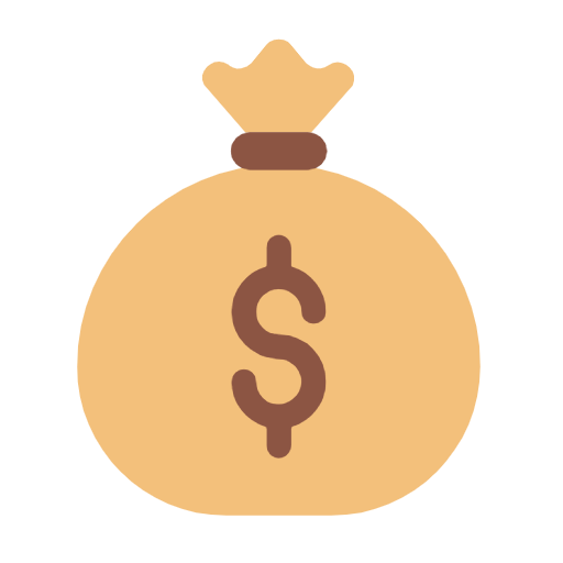 Microsoft design of the money bag emoji verson:Windows-11-23H2