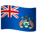 Whatsapp design of the flag: Ascension Island emoji verson:2.23.2.72