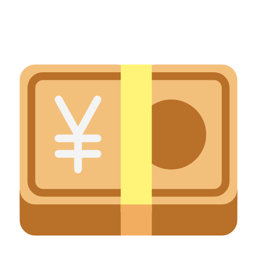 Microsoft design of the yen banknote emoji verson:Windows-11-23H2