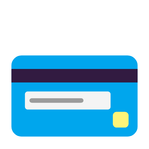Microsoft design of the credit card emoji verson:Windows-11-23H2