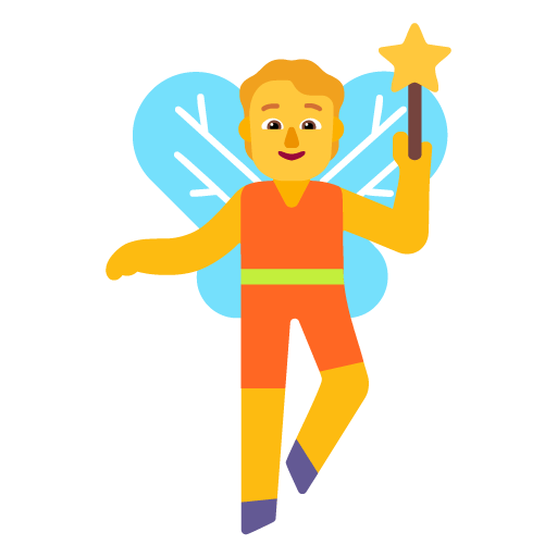 Microsoft design of the fairy emoji verson:Windows-11-22H2