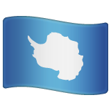 Whatsapp design of the flag: Antarctica emoji verson:2.23.2.72