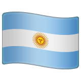 Whatsapp design of the flag: Argentina emoji verson:2.23.2.72