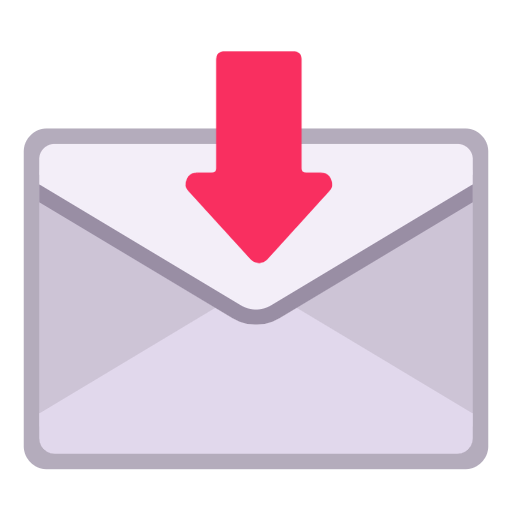 Microsoft design of the envelope with arrow emoji verson:Windows-11-23H2