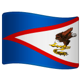 Whatsapp design of the flag: American Samoa emoji verson:2.23.2.72