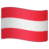 Whatsapp design of the flag: Austria emoji verson:2.23.2.72