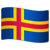 Whatsapp design of the flag: Åland Islands emoji verson:2.23.2.72
