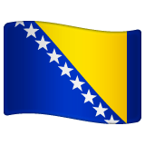 Whatsapp design of the flag: Bosnia & Herzegovina emoji verson:2.23.2.72