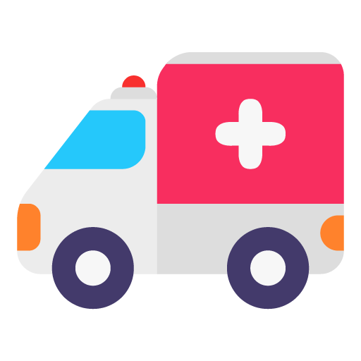 Microsoft design of the ambulance emoji verson:Windows-11-22H2