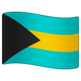 Whatsapp design of the flag: Bahamas emoji verson:2.23.2.72