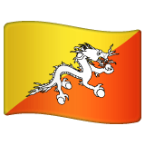 Whatsapp design of the flag: Bhutan emoji verson:2.23.2.72