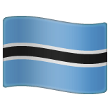 Whatsapp design of the flag: Botswana emoji verson:2.23.2.72
