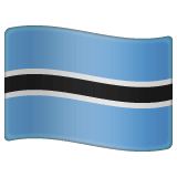 Whatsapp design of the flag: Botswana emoji verson:2.23.2.72