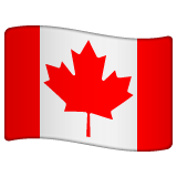 Whatsapp design of the flag: Canada emoji verson:2.23.2.72