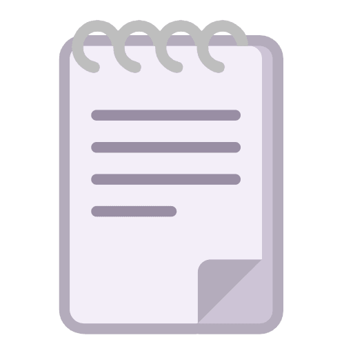 Microsoft design of the spiral notepad emoji verson:Windows-11-23H2