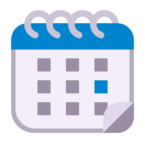 Microsoft design of the spiral calendar emoji verson:Windows-11-23H2